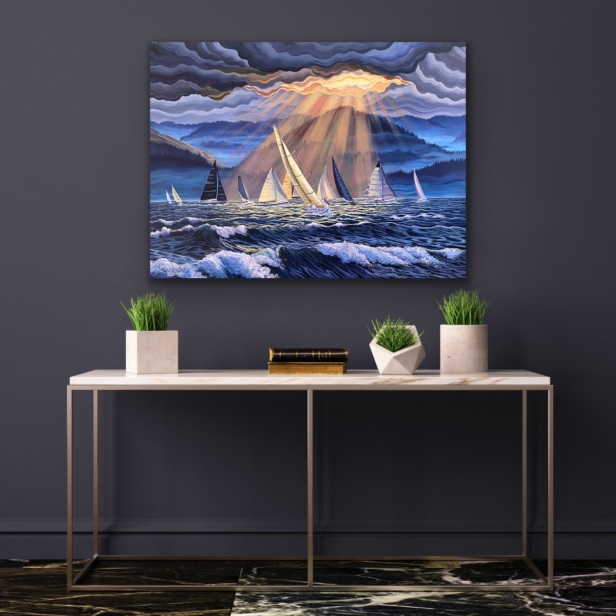 Racing the Storm Canvas Print
