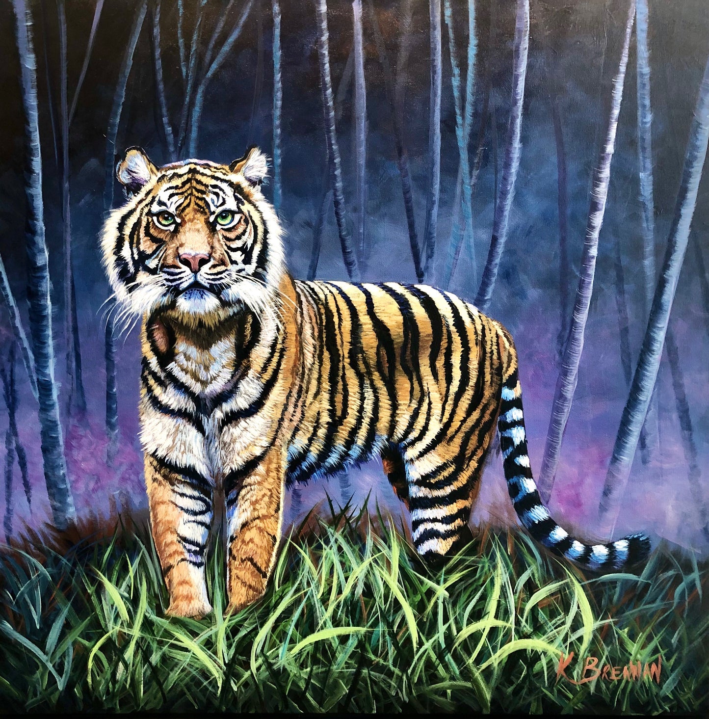 "Fierce Gaze" Original Acrylic Painting