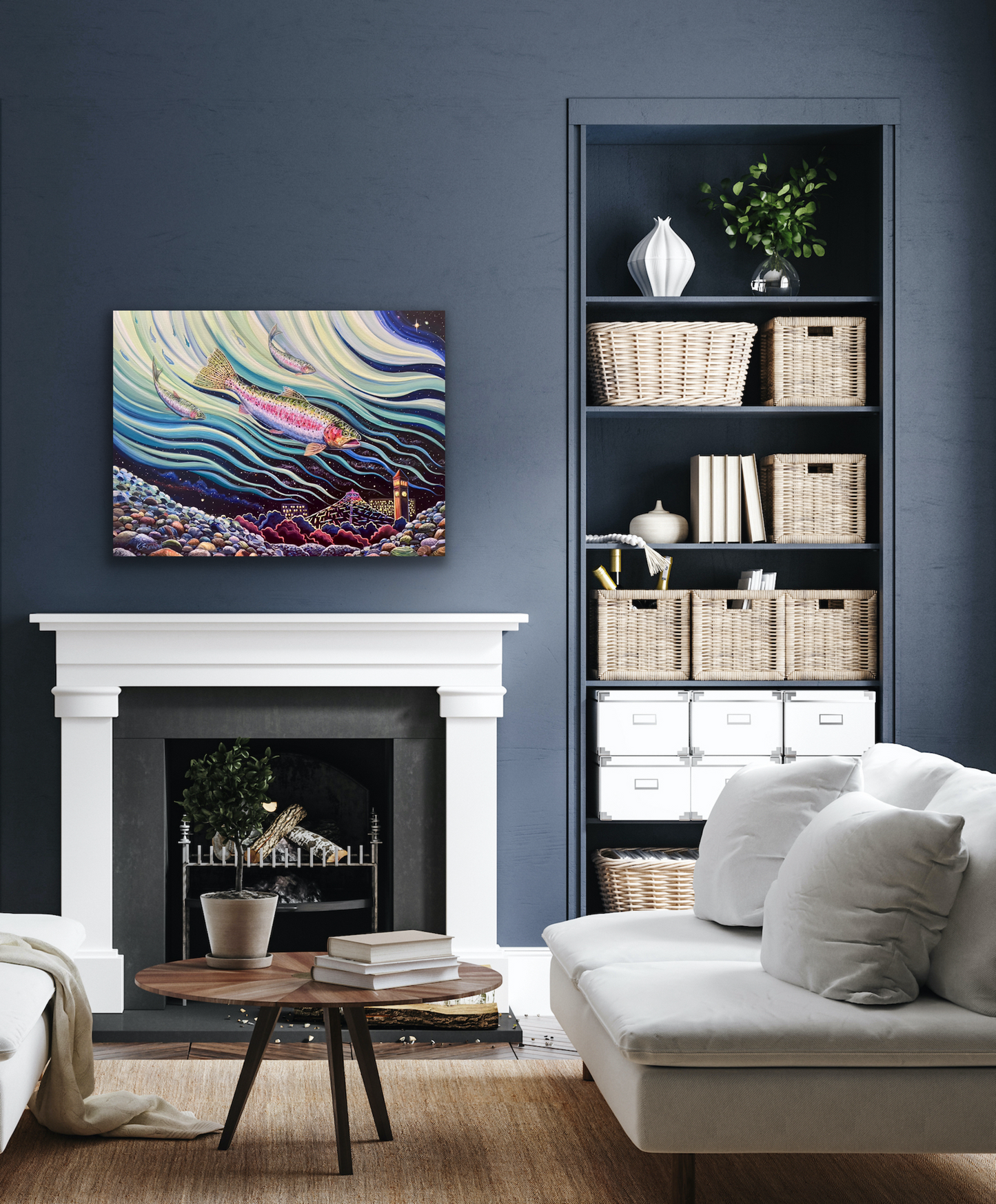 "Live Stream" Original Acrylic Painting