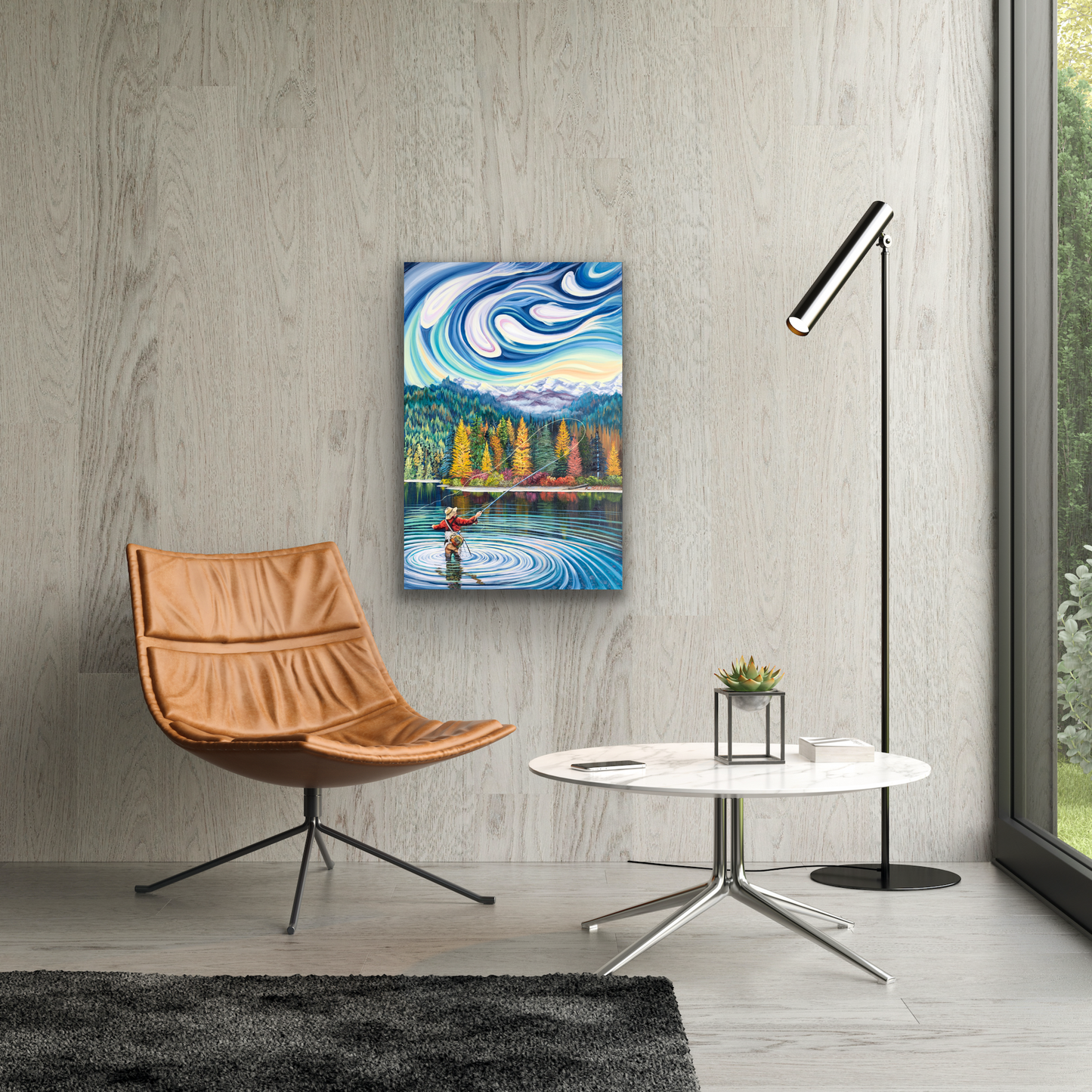 "Sky Fisher" Giclee Print on Canvas