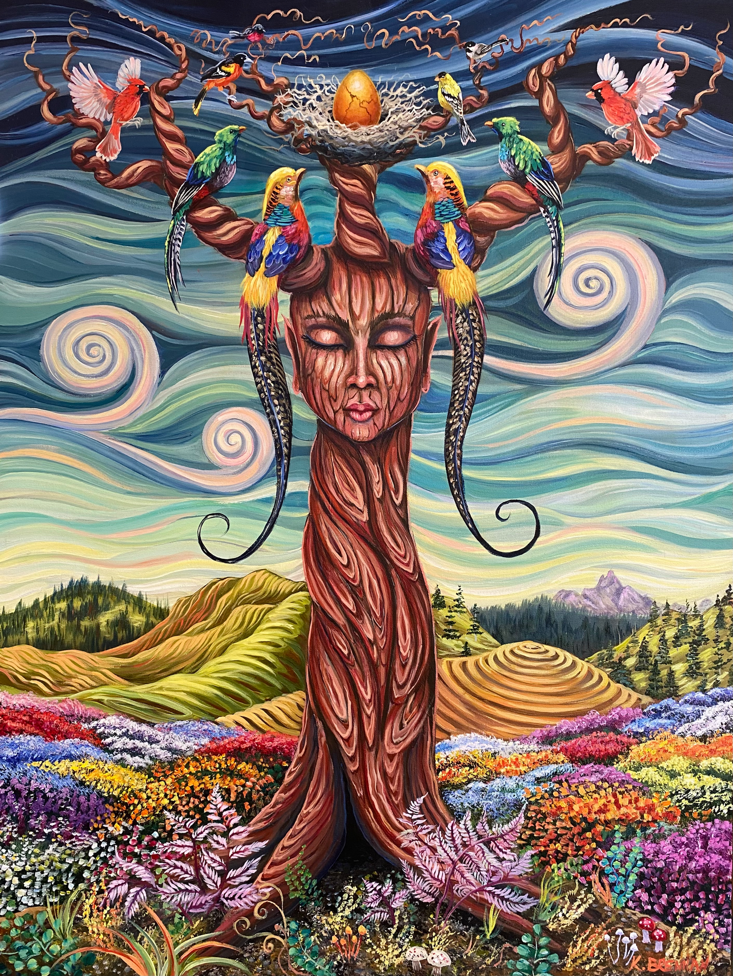 "Welcome Party" Original Acrylic Painting
