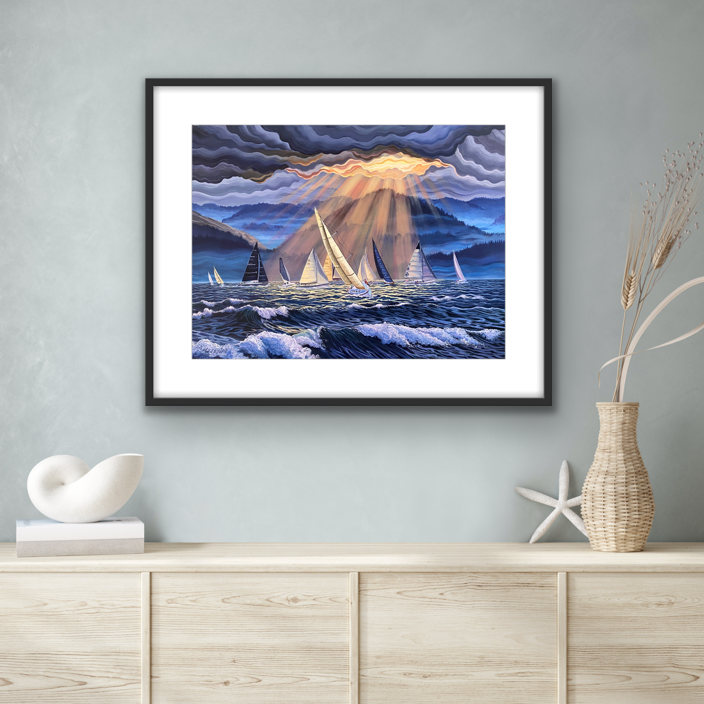 Racing the Storm Fine Art Paper Print