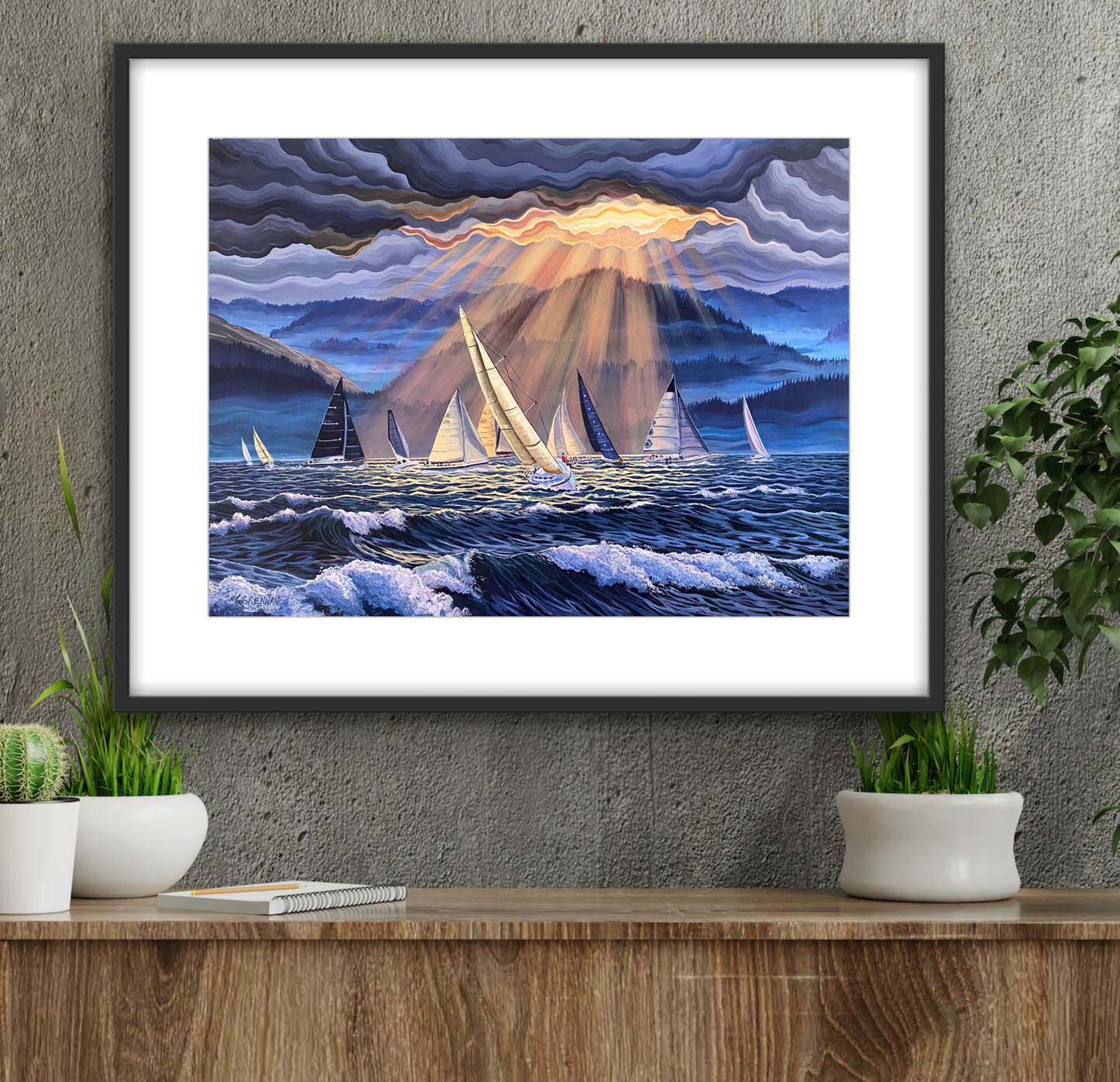 Racing the Storm Fine Art Paper Print