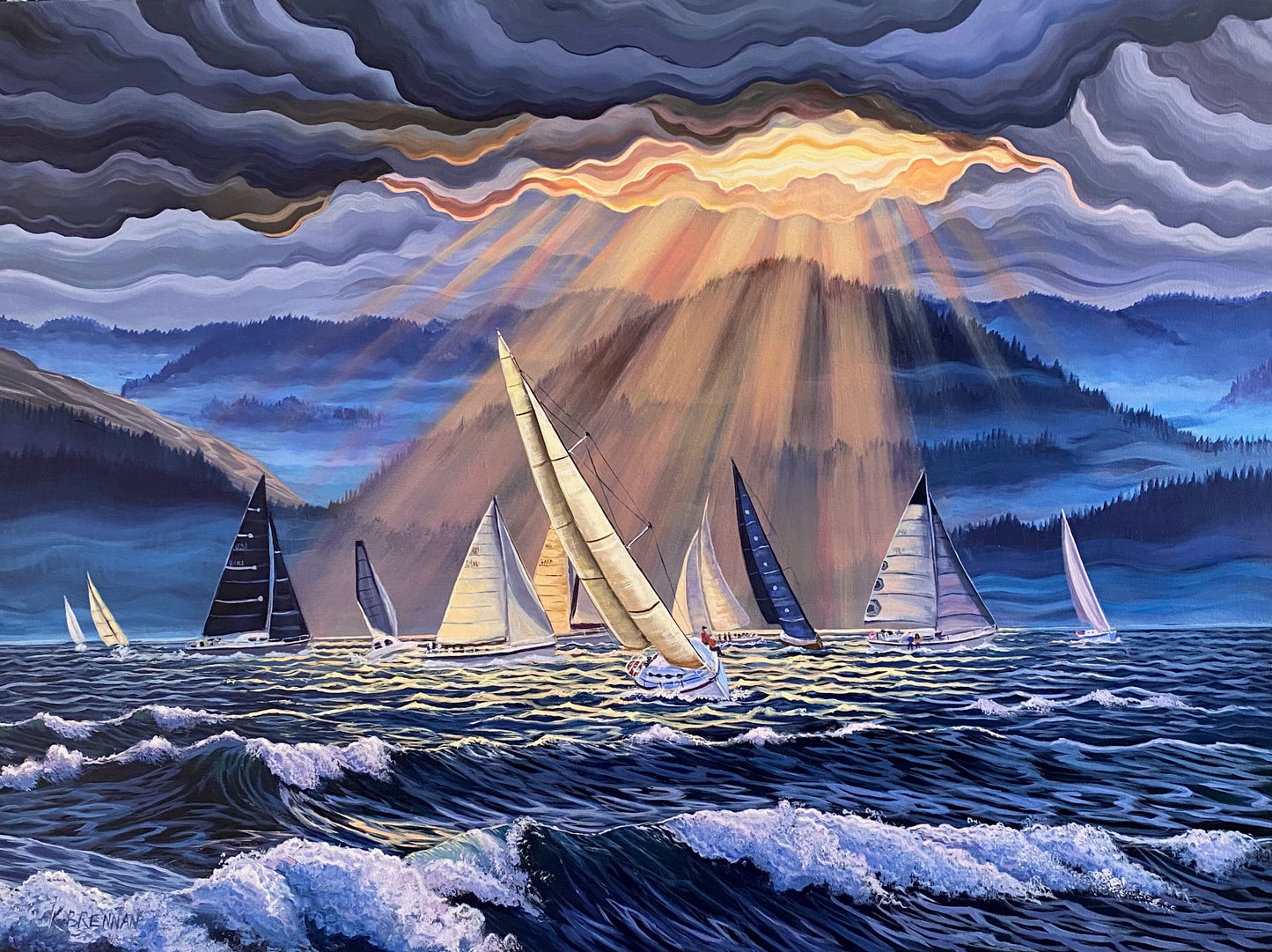 Racing the Storm Fine Art Paper Print